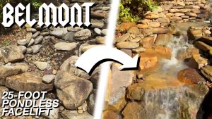 From Leaking Mess to Show-Stopping Stream: 25ft Pondless Waterfall Restoration in Belmont, NC